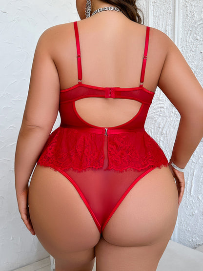 red lingerie set